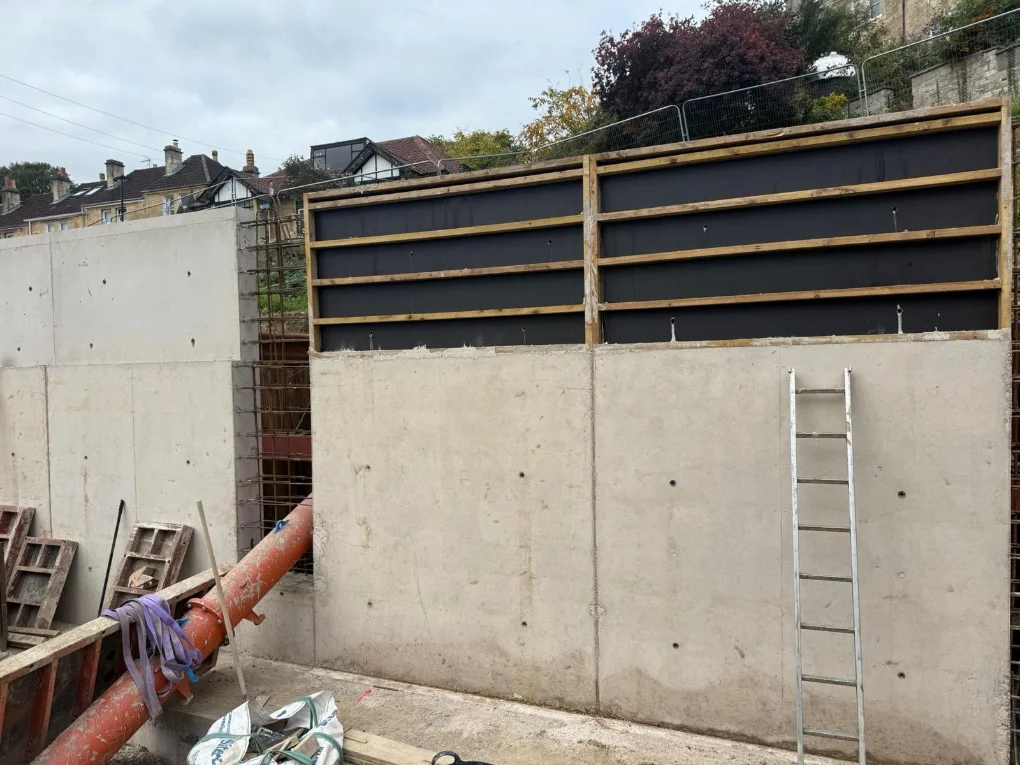 Contractor at work on site
